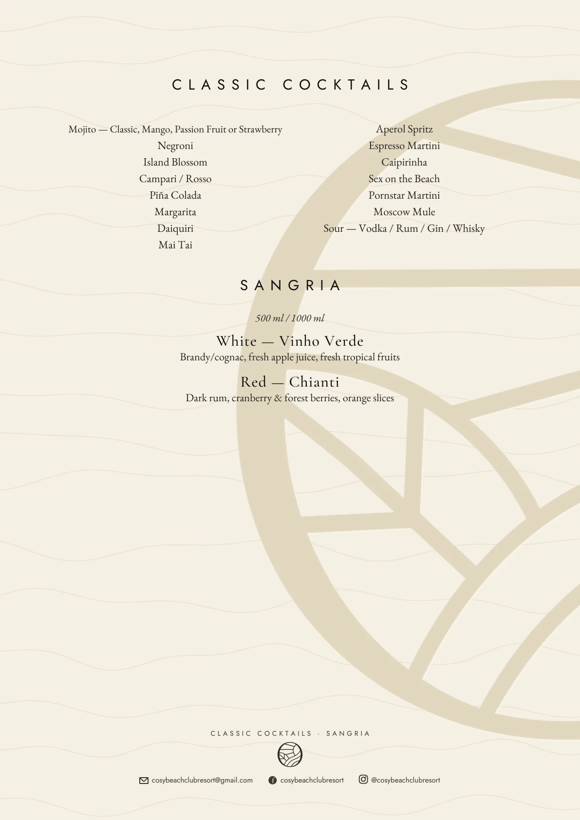 Cosy beverage menu page 10