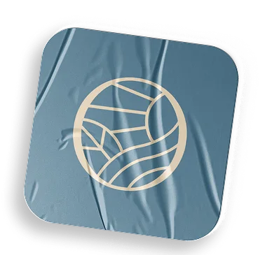 Square Sticker · Blue