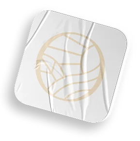 Square Sticker · White